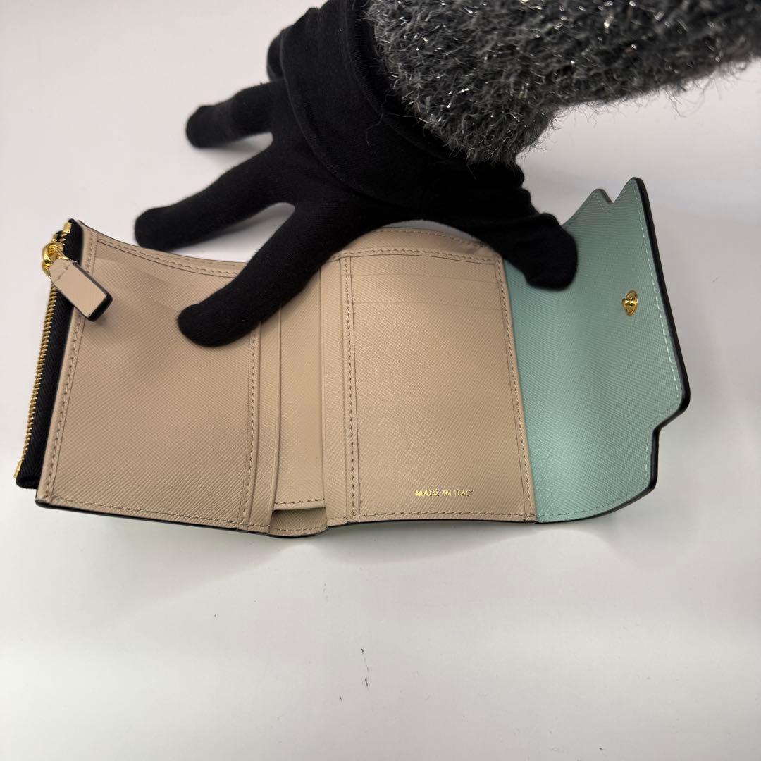 MARNI 三つ折り財布 ミントグリーン【2】¨̮⃝