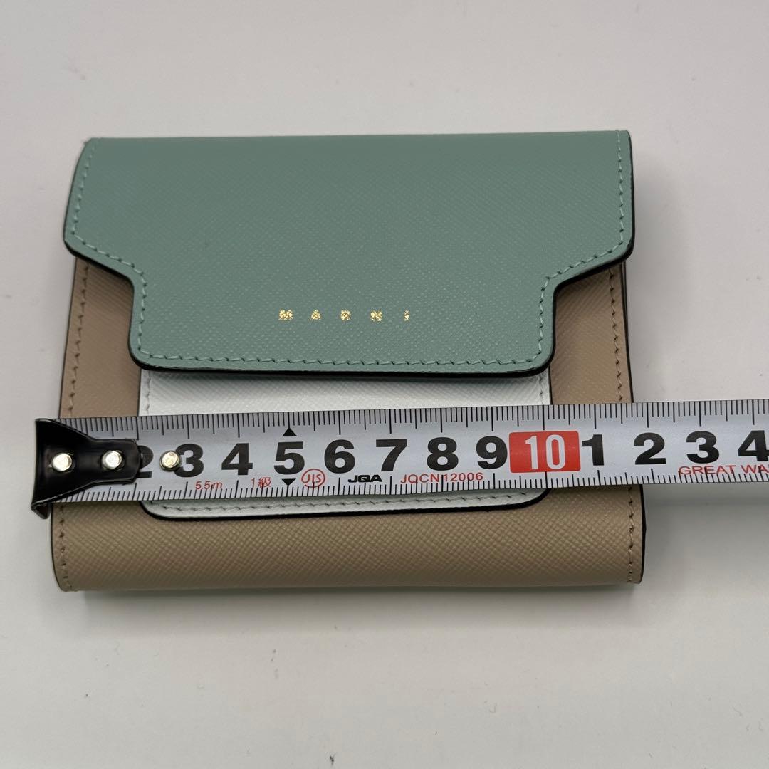 MARNI 三つ折り財布 ミントグリーン【2】¨̮⃝
