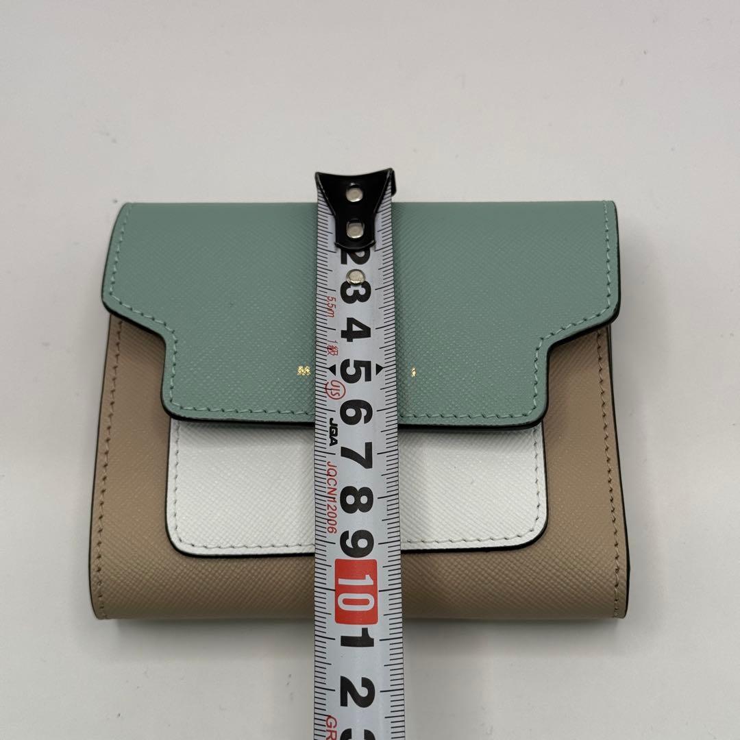 MARNI 三つ折り財布 ミントグリーン【2】¨̮⃝