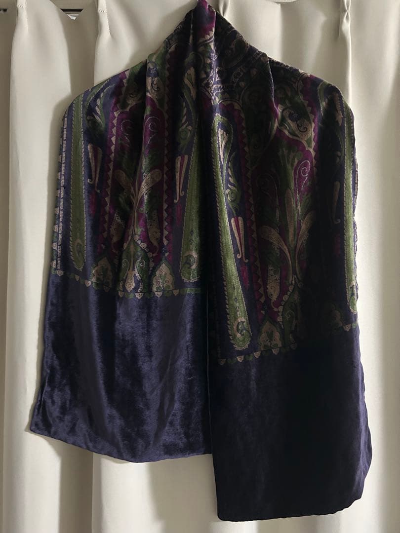 ETRO シルクベルベットストール