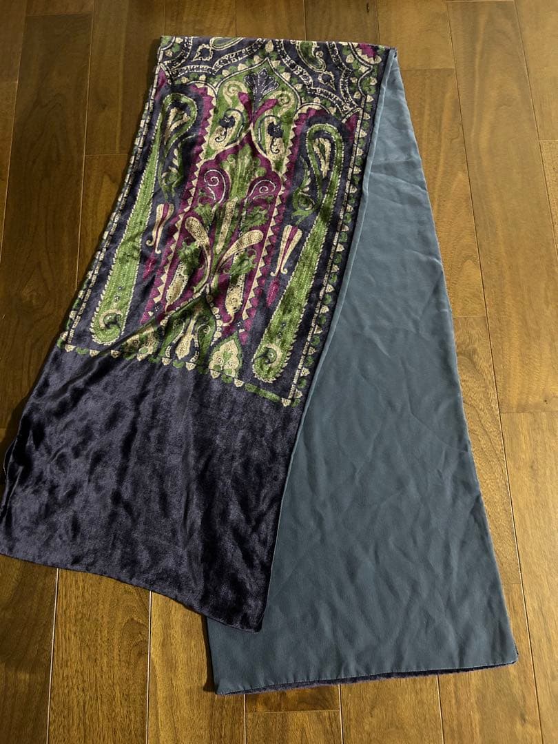 ETRO シルクベルベットストール