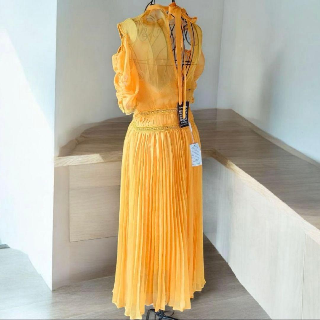 新品♡セルフポートレート プリーツワンピース　おまけベージュキャミ付けます♡