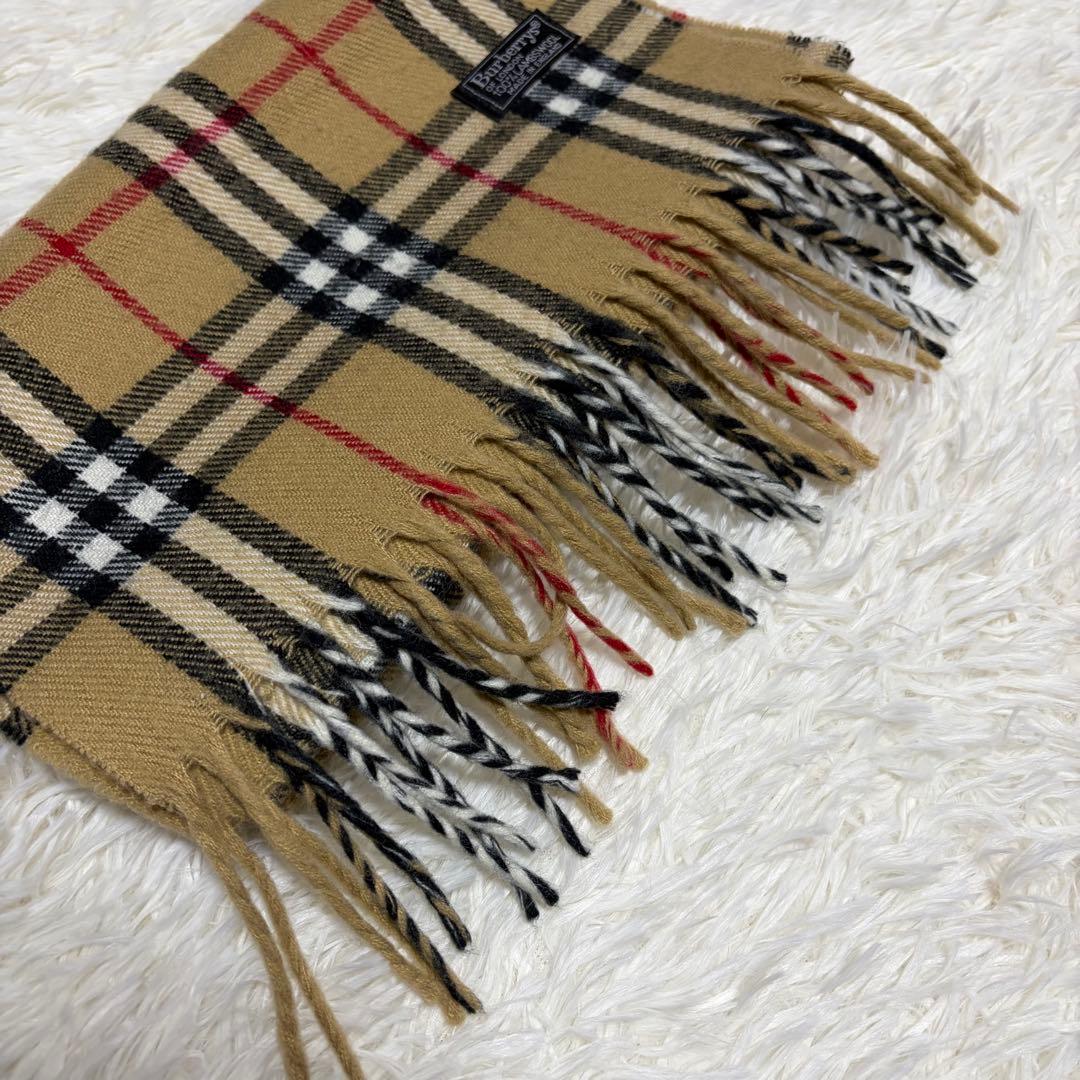 ラ*ス様 BURBERRY LONDONバーバリー マフラー ノバチェック ラム