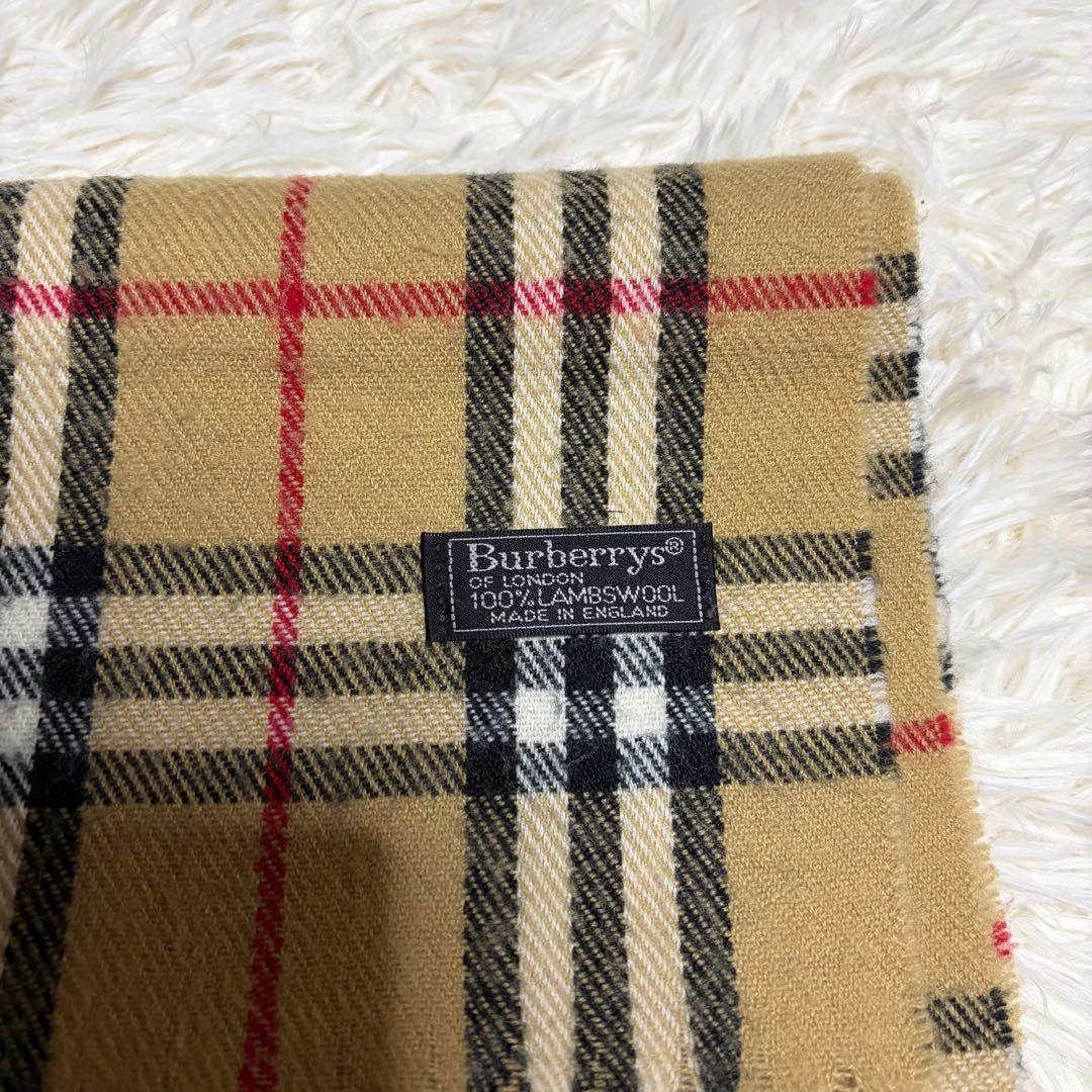 ラ*ス様 BURBERRY LONDONバーバリー マフラー ノバチェック ラム
