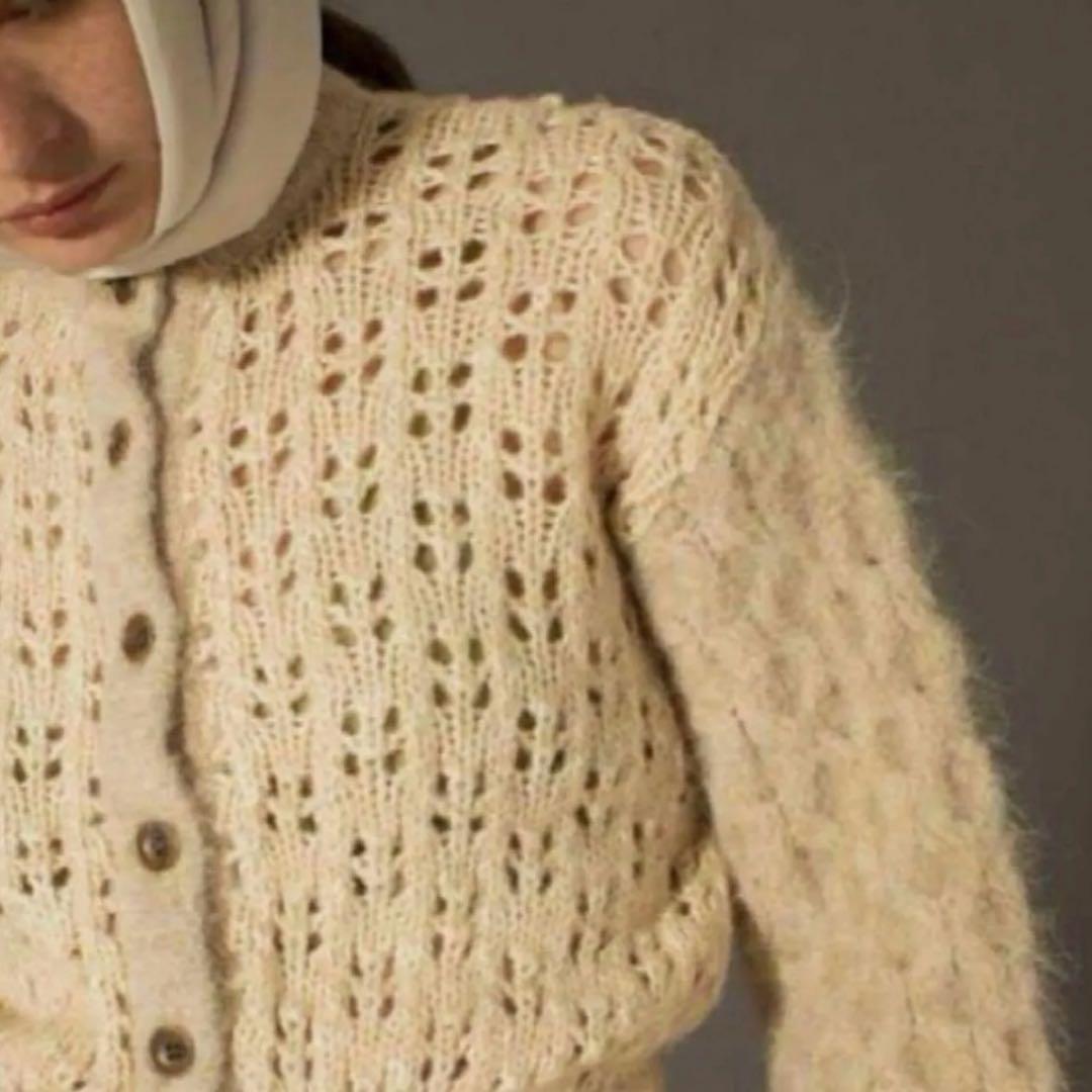 leinwande Mama's Patchwork Cardigan モヘヤ
