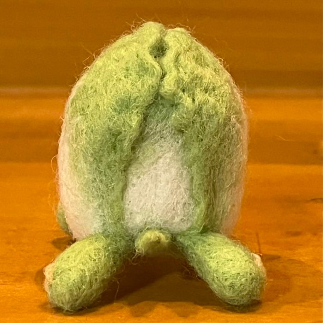 羊毛フェルト 鍋カメ 白菜 にんじん しいたけ 鍋