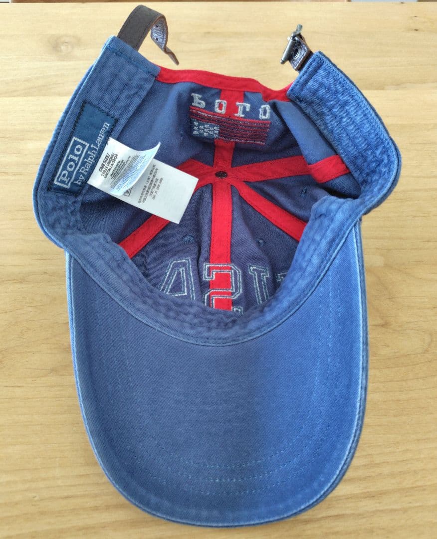 Polo RalphLauren USA ベースボールキャップ ブルー キャップ