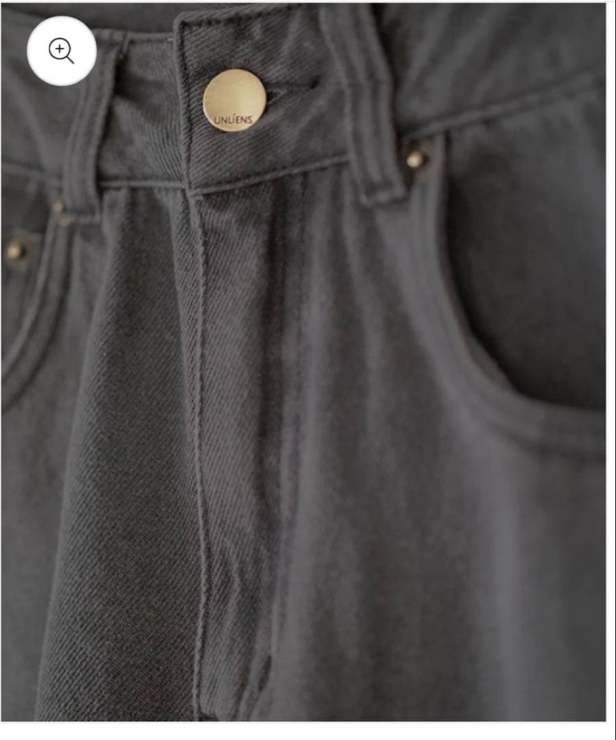unliensアンリアン2nd denim Black S shortセカンド