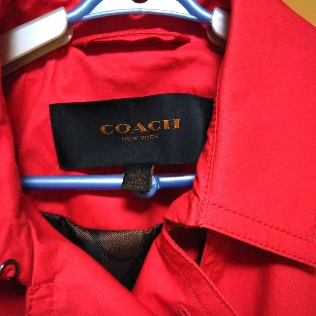 COACH 赤 トレンチコート　Mサイズ