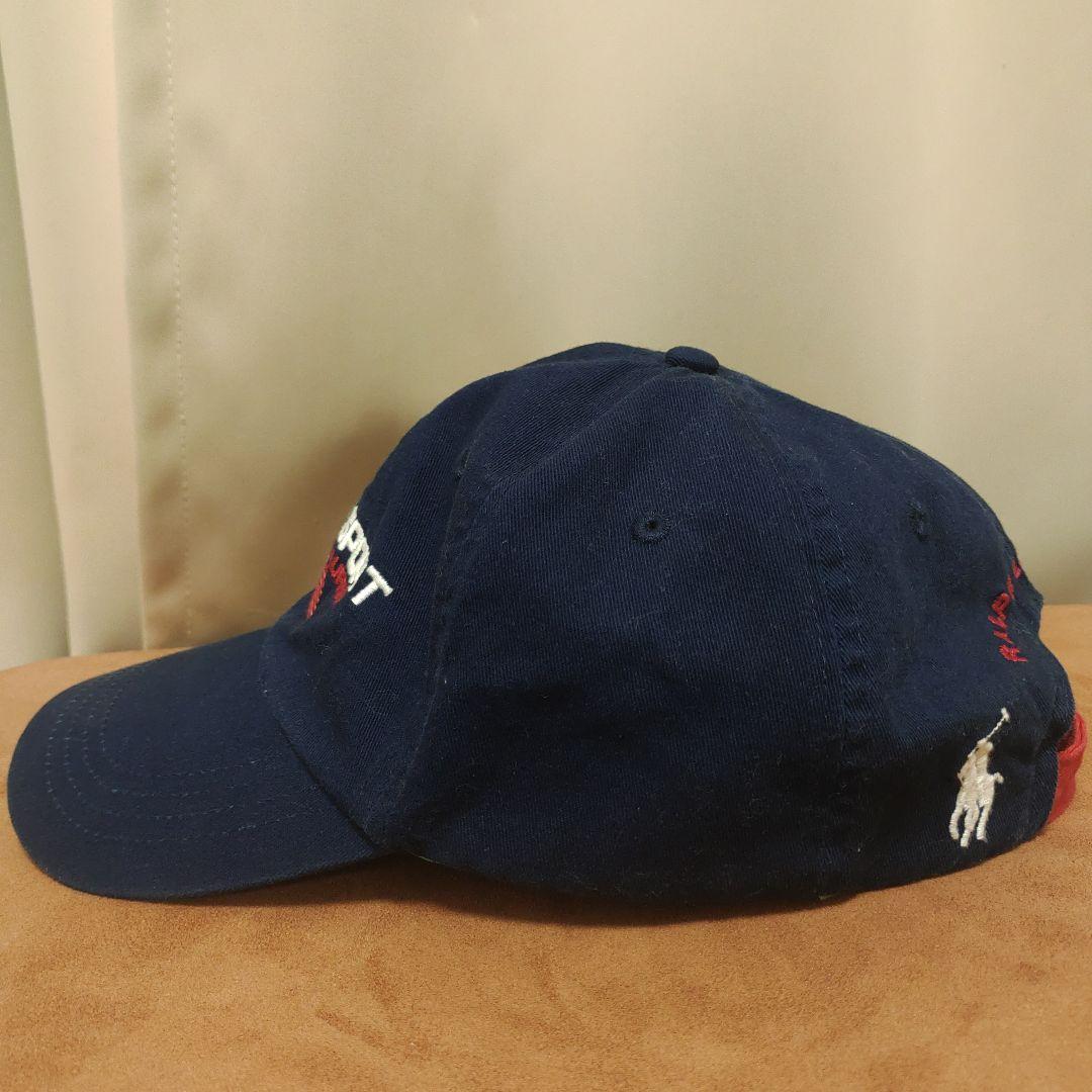 POLO SPORT キャップ ネイビー紺色 星条旗 ヴィンテージ
