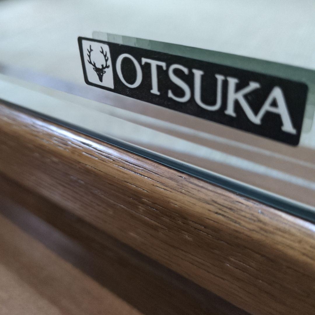 昭和レトロ OTSUKA 木製半円形鏡台