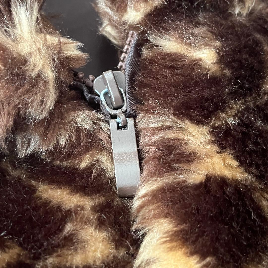 トップス old leopard pattern vest
