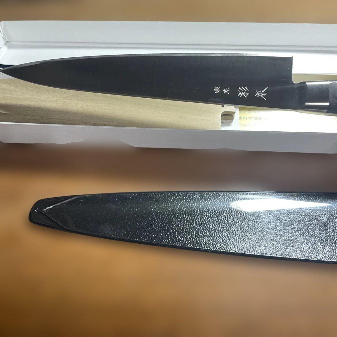 東京杉本　牛刀　CM2121 ツバ付き　専用木鞘付き　杉本刃物