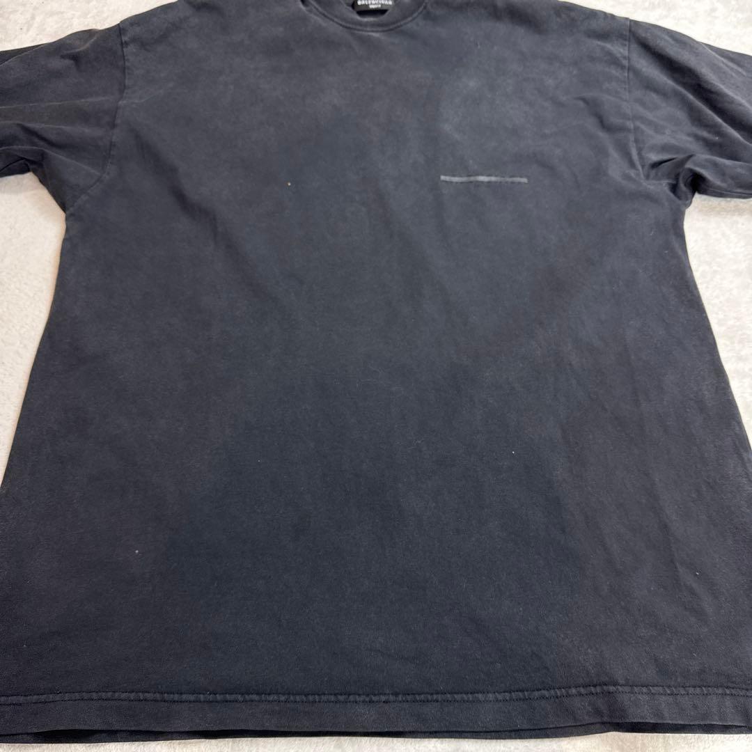 バレンシアガ　2022年　フェード加工オーバーサイズTシャツ　ブラック　Lサイズ