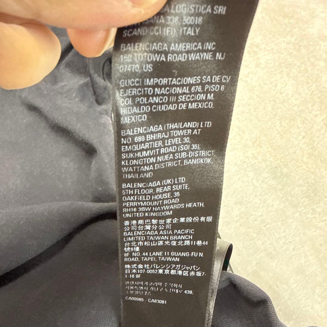 バレンシアガ　2022年　フェード加工オーバーサイズTシャツ　ブラック　Lサイズ