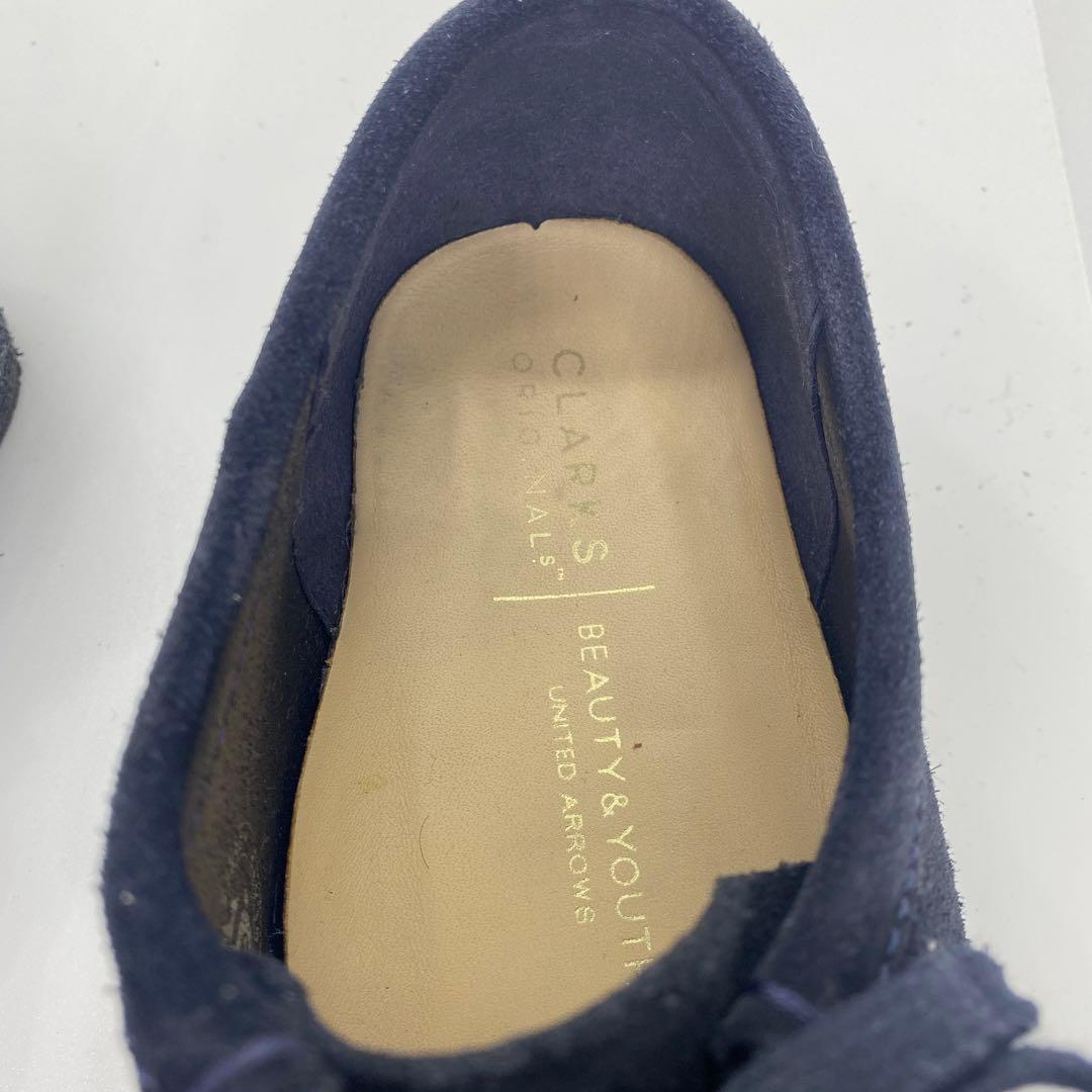 CLARKS BEAUTY&YOUTH クラークス 26.5cm ワラビー 紺色