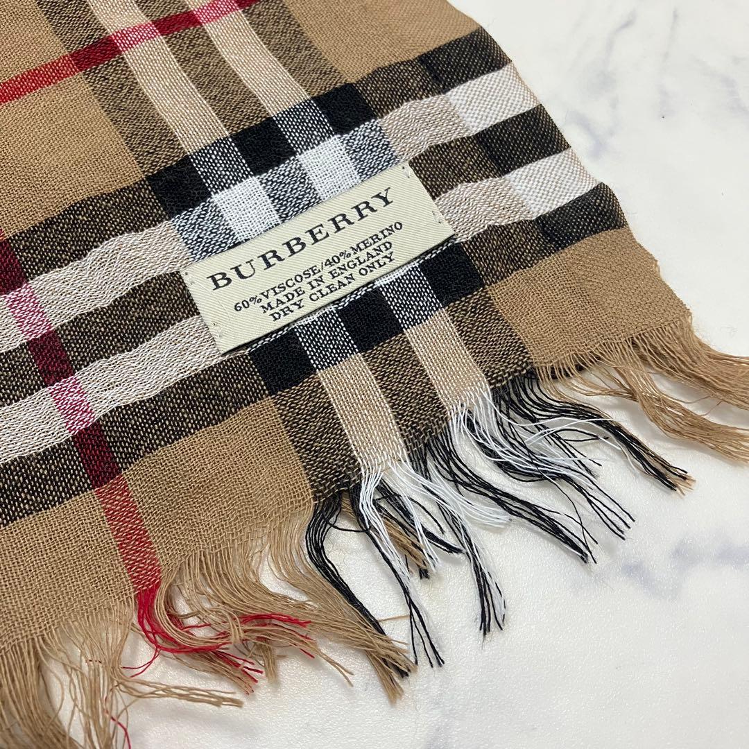 BURBERRY✨バーバリー 大判ストール　ノバチェック　マフラー
