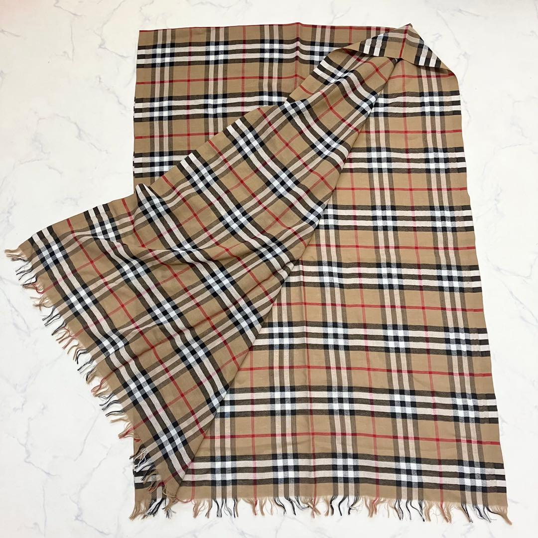 BURBERRY✨バーバリー 大判ストール　ノバチェック　マフラー