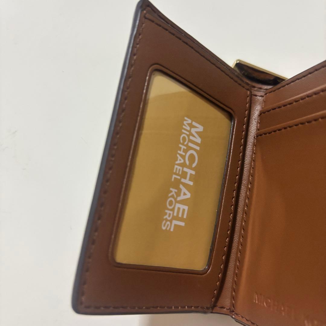 新品　MICHAEL KORS モノグラム三つ折り財布