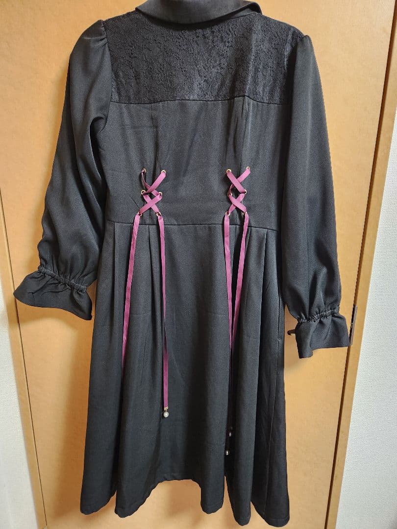 axes femme Wレースアップトレンチコート ハロウィン ロングコート