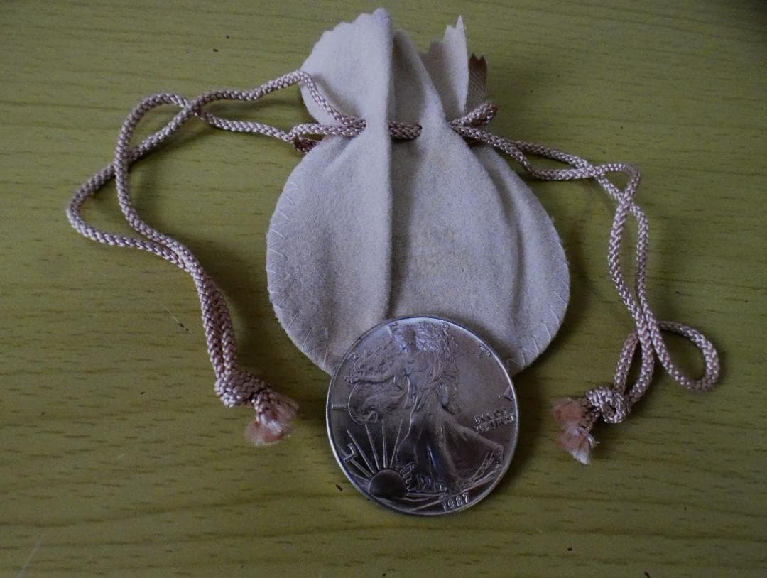 Walking Liberty Silver Coin 1ozと【ブレスレット】