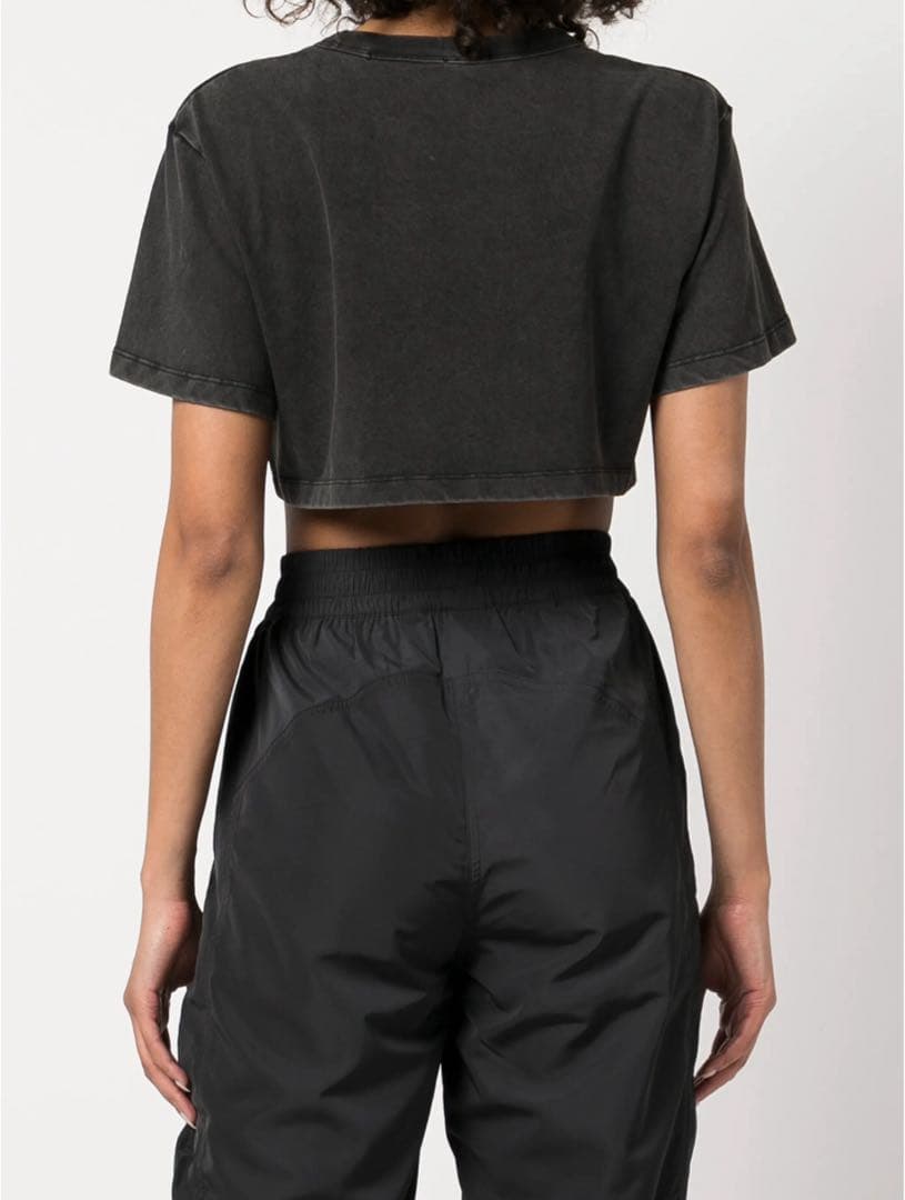 alexanderwang ダークグレー クロップドTシャツ
