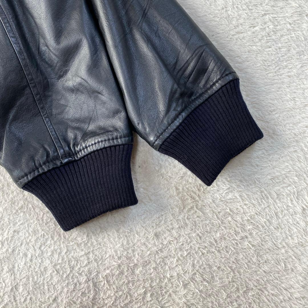 90s vintage leather jacket A-2 G-1　牛革　M