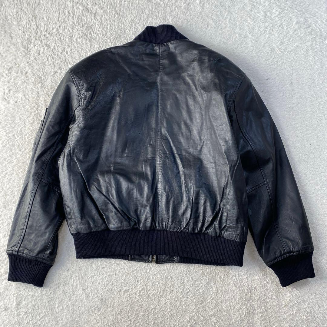 90s vintage leather jacket A-2 G-1　牛革　M
