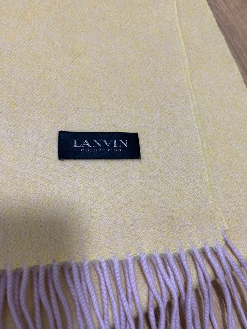 LANVIN ♡大判カシミヤ100% マフラー①