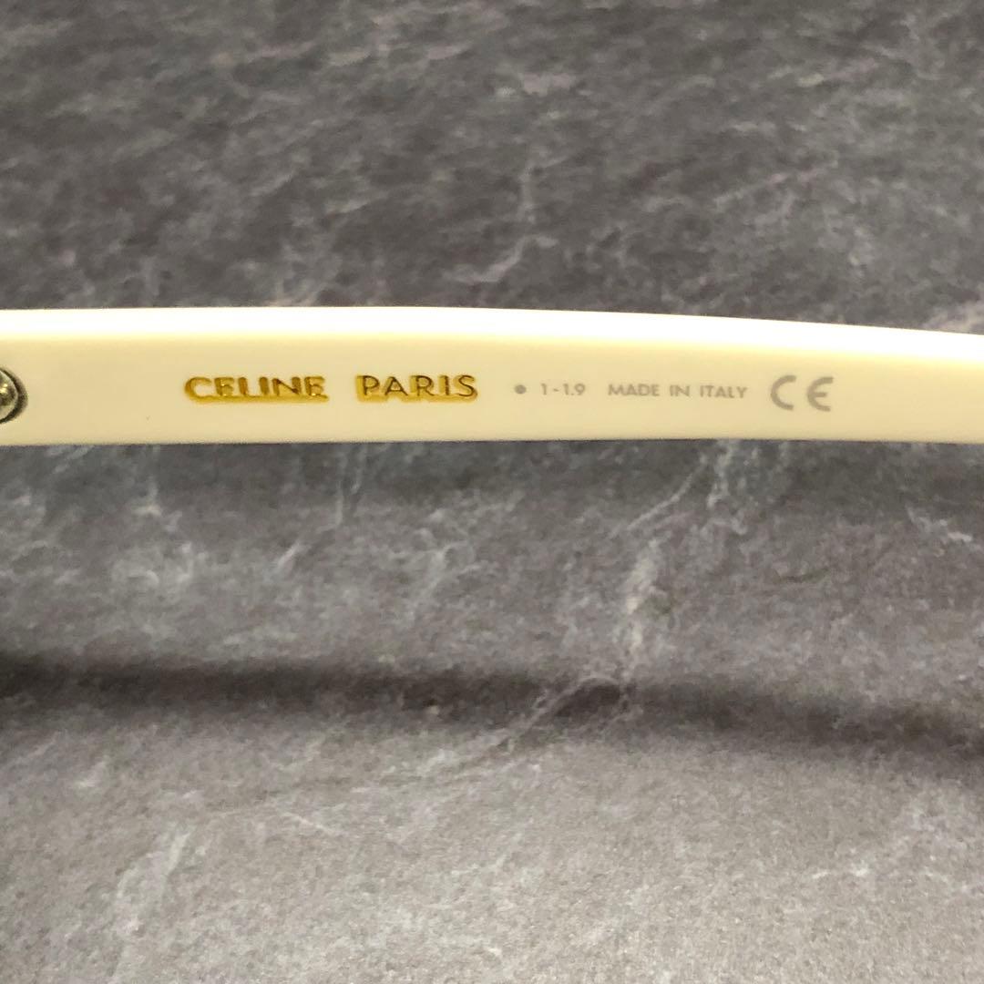 CELINE セリーヌ サングラス エディ ヴィンテージミックス パンク 白