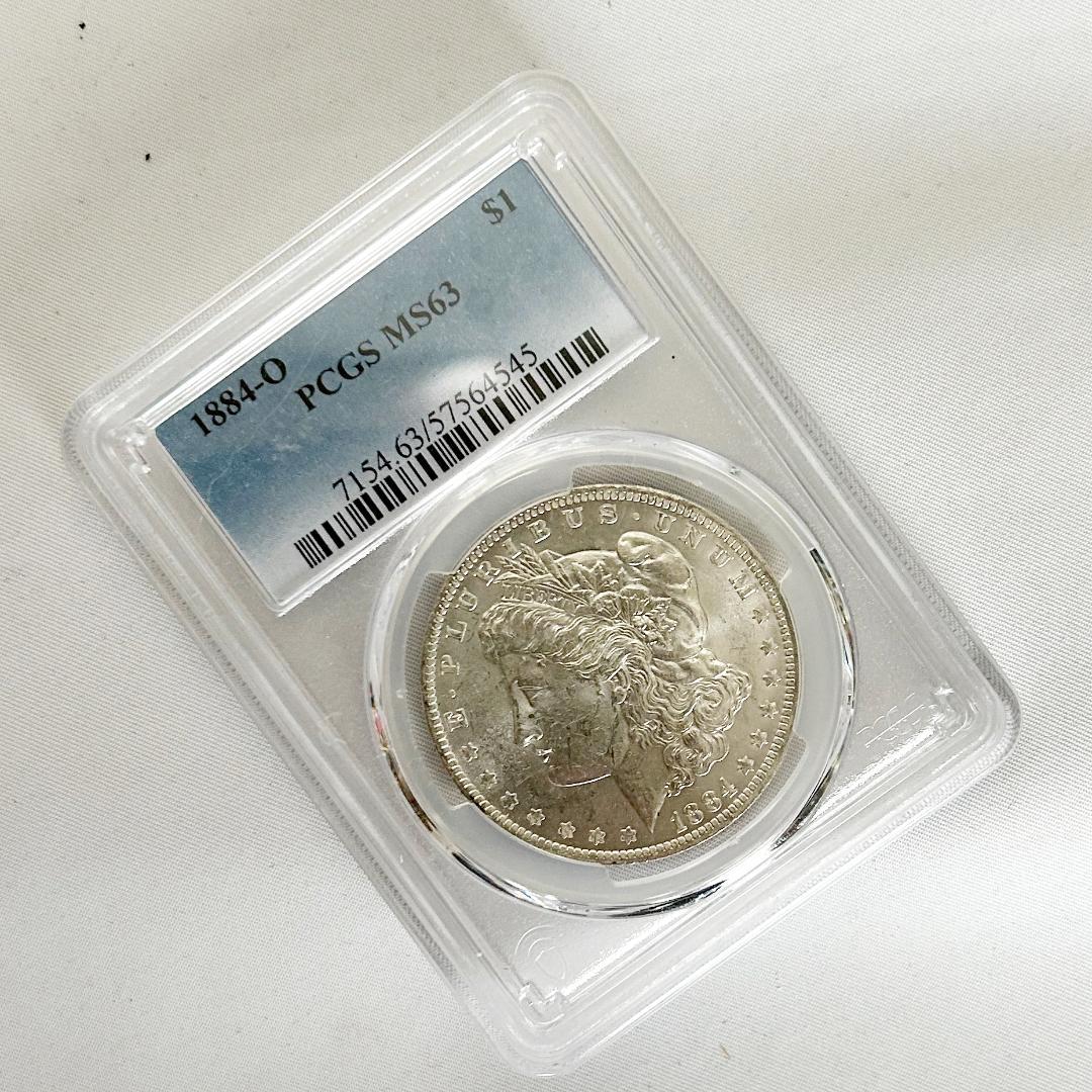 1884年 MORGAN SILVER DOLLAR アメリカPCGS MS63