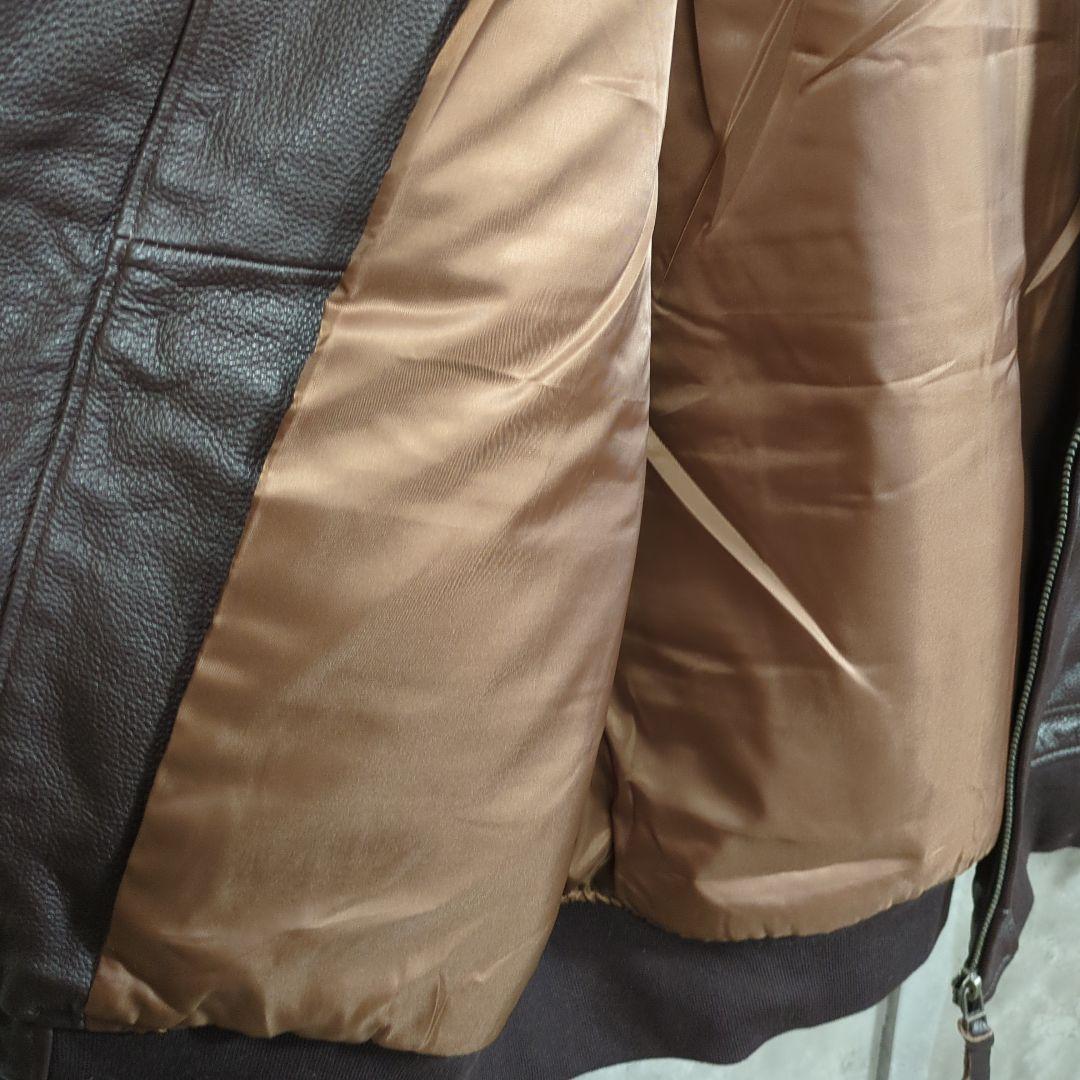 【90~00s】本皮革刺繍G-1トップガンLeatherFlightJacket
