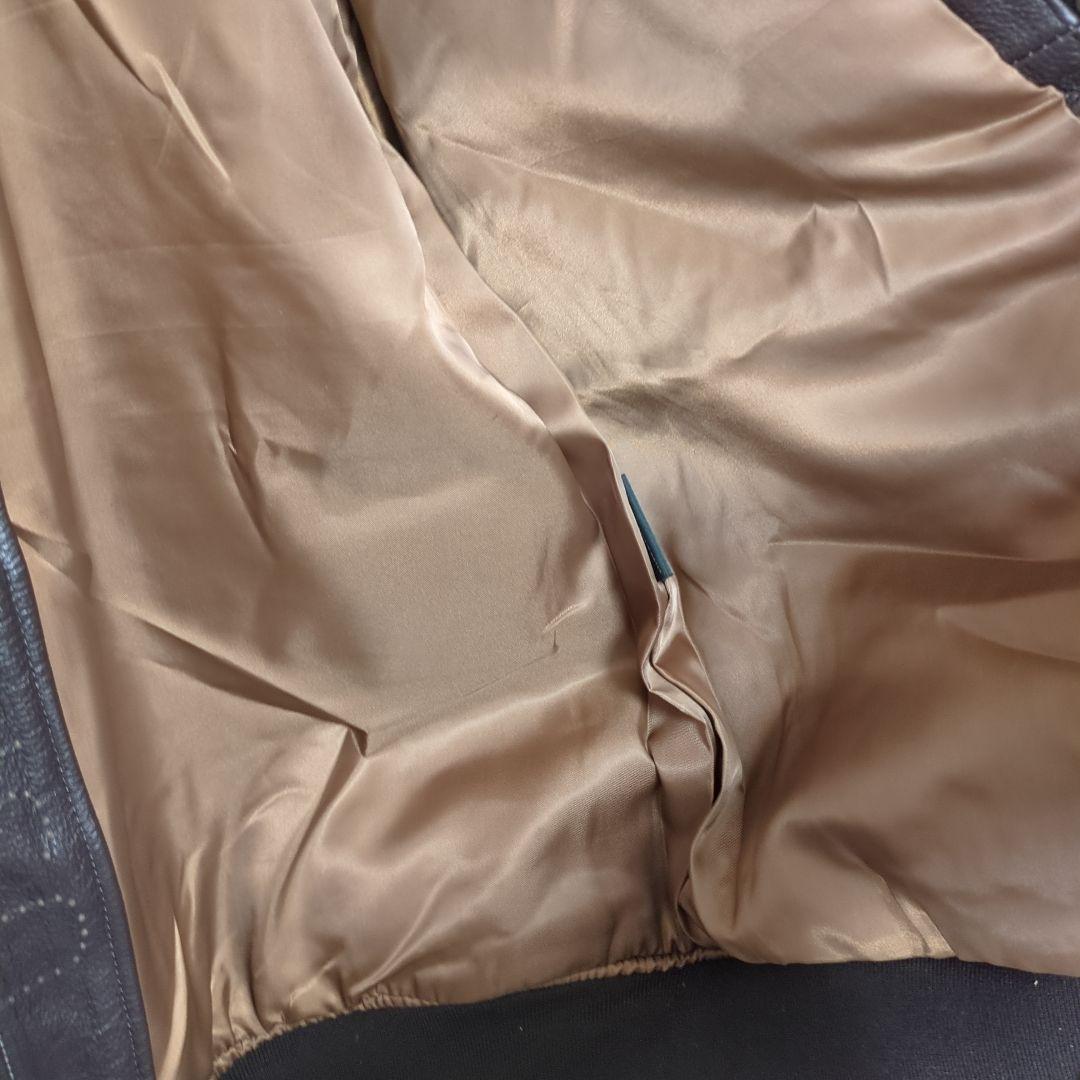 【90~00s】本皮革刺繍G-1トップガンLeatherFlightJacket