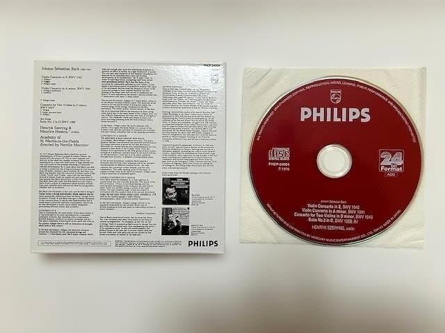 ゲ*ン様 PHILIPS 24bit J.S. Bach ヴァイオリン協奏曲 C
