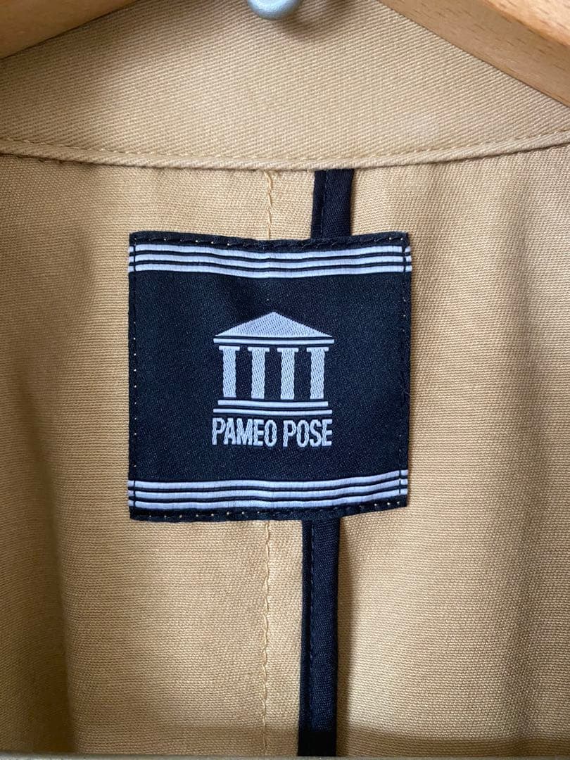 PAMEO POSE パメオポーズ デニム切り替えトレンチコース