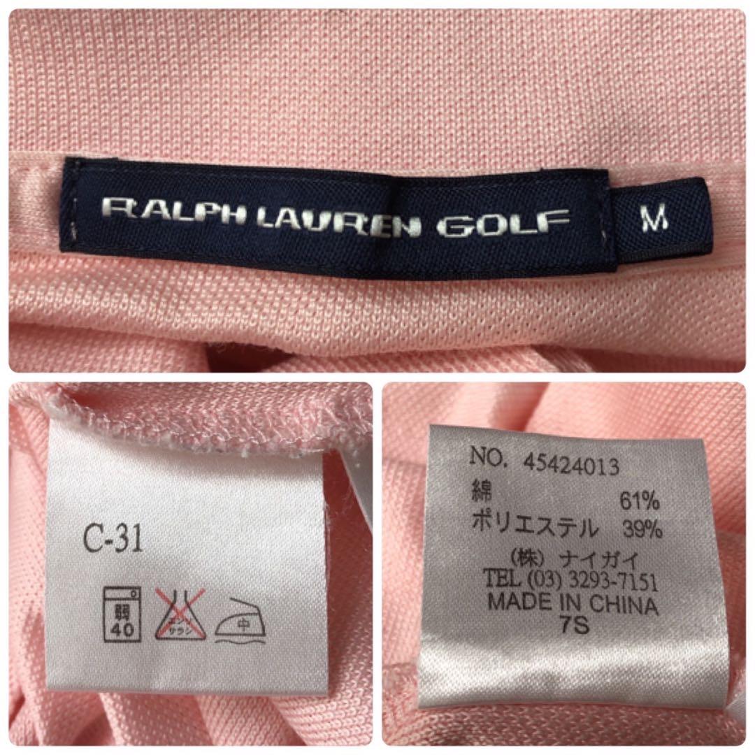 極美品　RALPHLAUREN GOLF　ラルフローレン　半袖ポロシャツ　ピンク