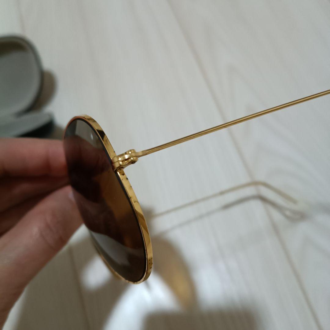 美品USA製B&L　Ray-Banレイバン メタル62mm 　ケース付き