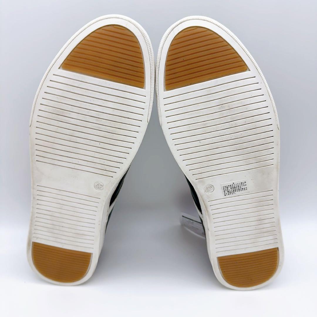 マドラス MODELLO MADRAS レザースリッポン 黒 26cm 新品