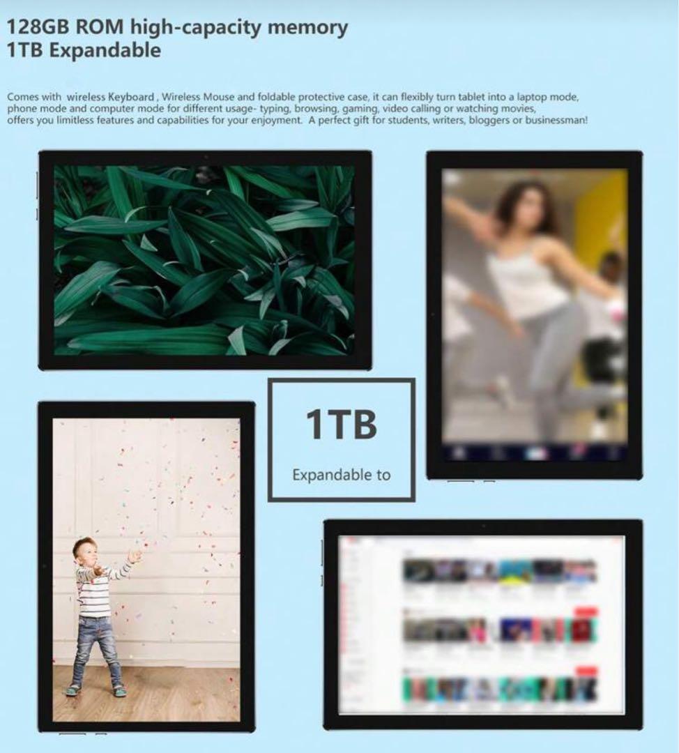 COOPERS Androidタブレット 6GB RAM 128GB