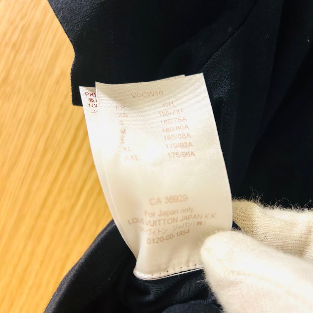 LOUIS VUITTON ルイヴィトン サークルロゴ　半袖Tシャツ　ブラック