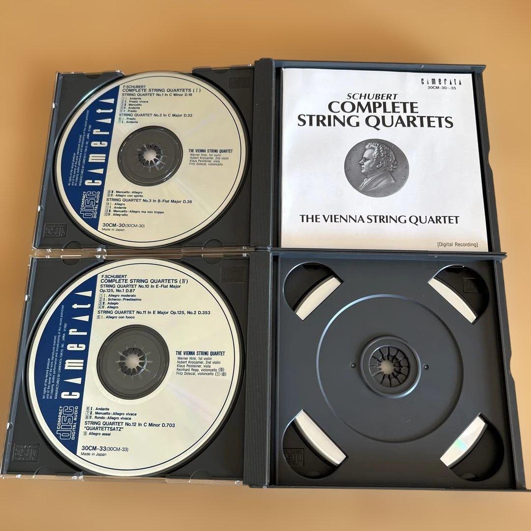 廃盤CD6枚組　ウィーン弦楽四重奏団　シューベルト弦楽四重奏曲全集直筆サイン入り