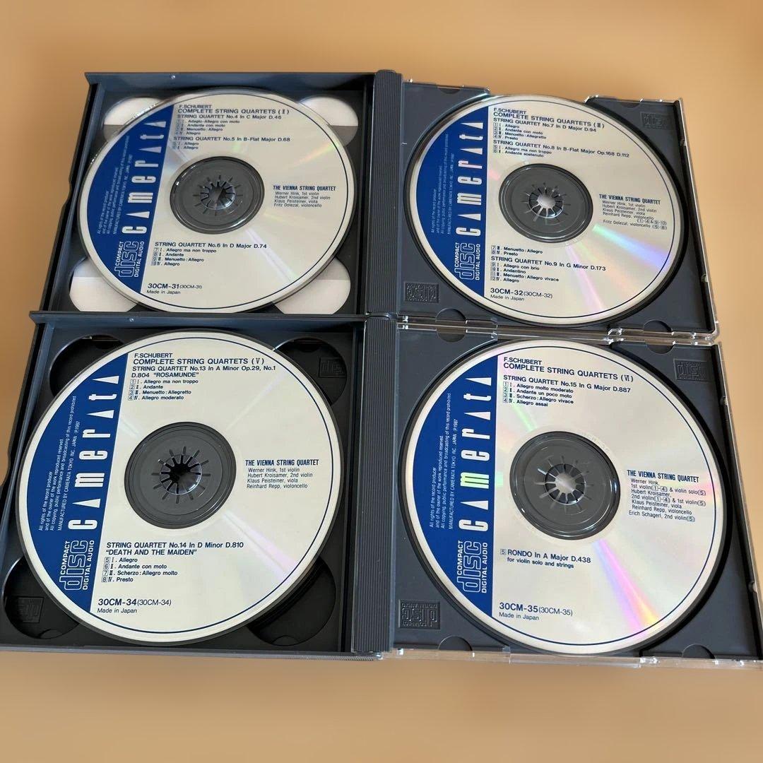 廃盤CD6枚組　ウィーン弦楽四重奏団　シューベルト弦楽四重奏曲全集直筆サイン入り