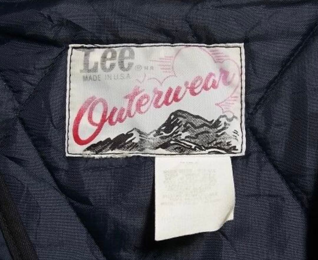 Lee ネイビー キルティングベスト