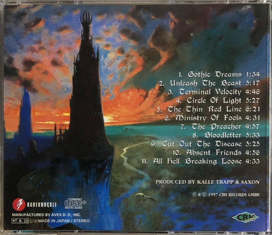 帯付き！SAXON/サクソン/ UNLEASH THE BEAST/ 1997年
