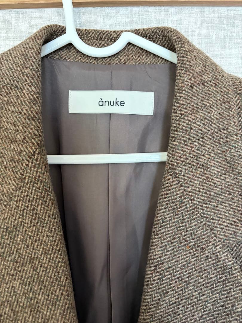 ANUKE (アンヌーク） Herringbone Wool Jacket