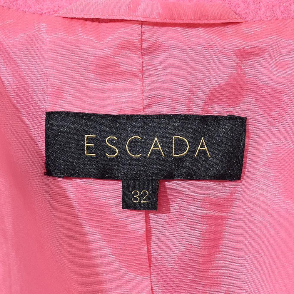 定価28万円 エスカーダ ESCADA 金ボタン ダブルジャケット 32 ピンク