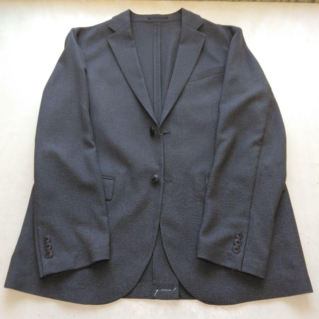Uniqlo 感動ジャケット ウールライク セットアップ ダークグレー XL