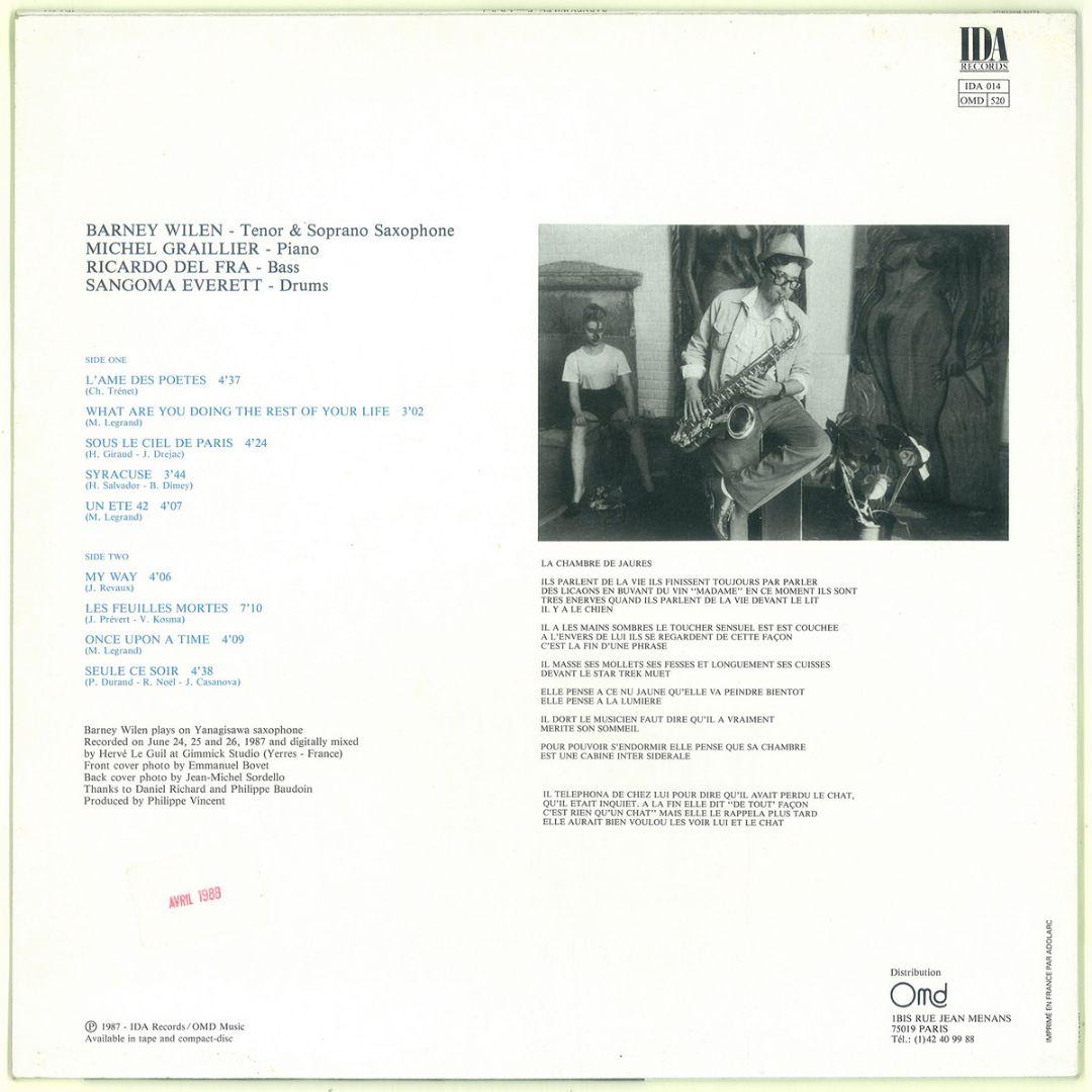 仏IDA IDA014　French Ballads　BARNEY WILEN