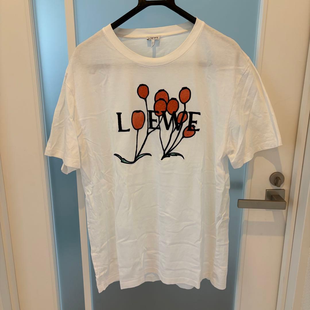 LOEWE チューリップ刺繍 半袖Tシャツ