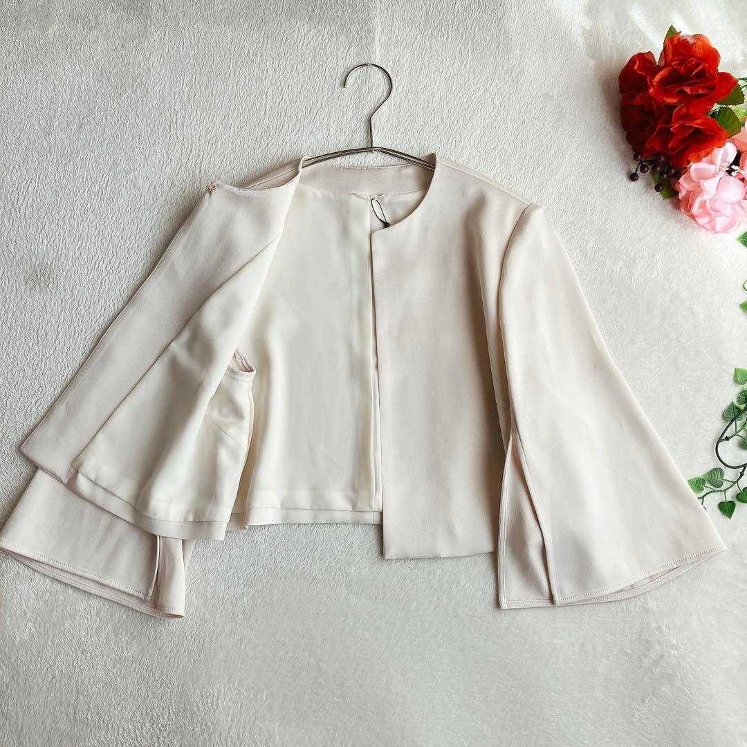 【未使用タグ付き】【25SS】アナイ ANAYI★トリアセサテンボレロジャケット
